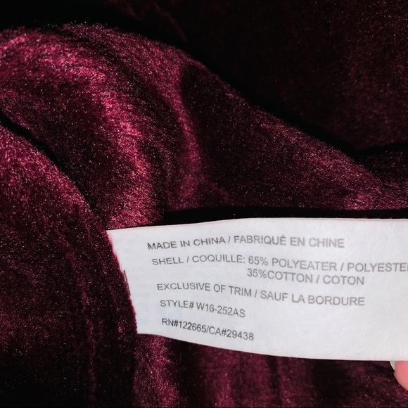 ALTAR’D STATE | Wine Red Faux Fur Cardigan Vest - Picture 6 of 6